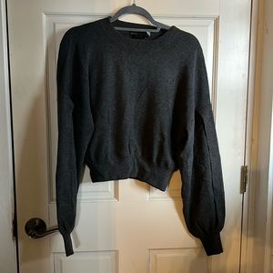 Flared sleeve sweater